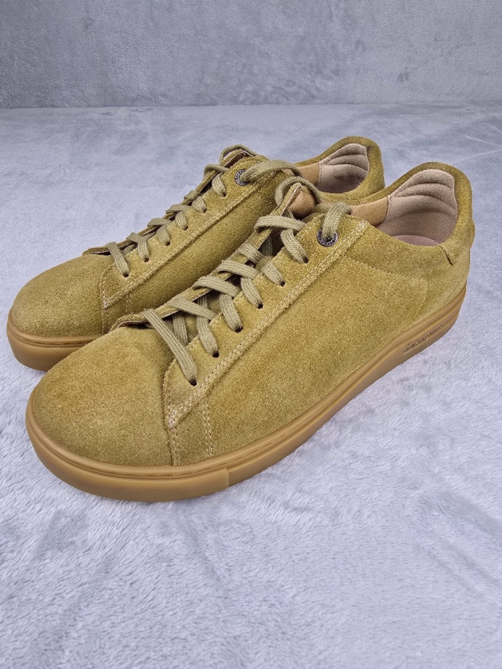 Birkenstock Bend Low Khaki/Ochre Suede Leather Sneakers Size 40 9W/7M